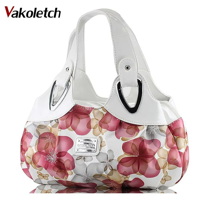 

Fashion Korean handbag beautiful Women PU leather Bag Tote Bag Printing Handbags six style Satchel drop WHOLESALES WZ50-32