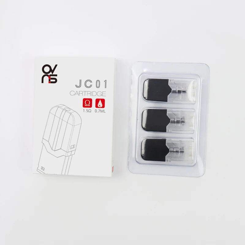 

12pcs Original OVNS JC01 Pod Vape Cartridge For JC01 Electronic Cigarette Starter Kit 0.7ml 1.5ohm 1.8ohm Coil Replacement Pods