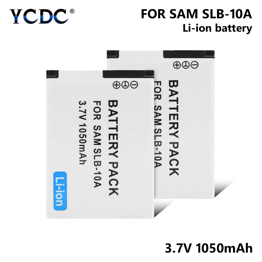 1/2 штук 3,7 V 1050 мА/ч, SLB-10A/SLB10A/SLB 10A Камера Батарея для samsung ES50 ES55 ES60 ES63 EX2F P800 P1000 PL50 PL51 PL55