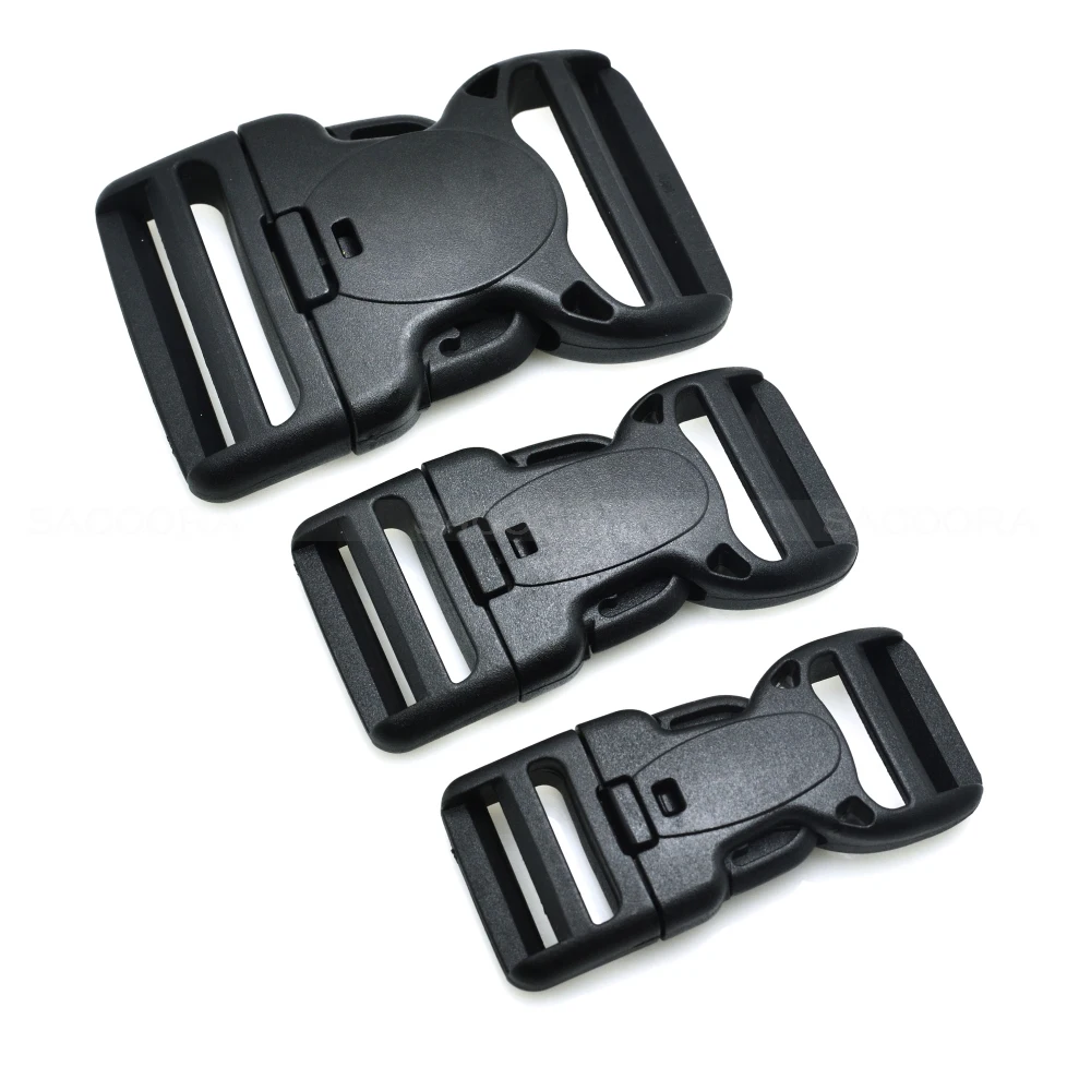 Plastic Dual Adjustable Security Double Lock Buckle for Tactical Plastic Dual Adjustable Security Double Lock Buckle for Tactical