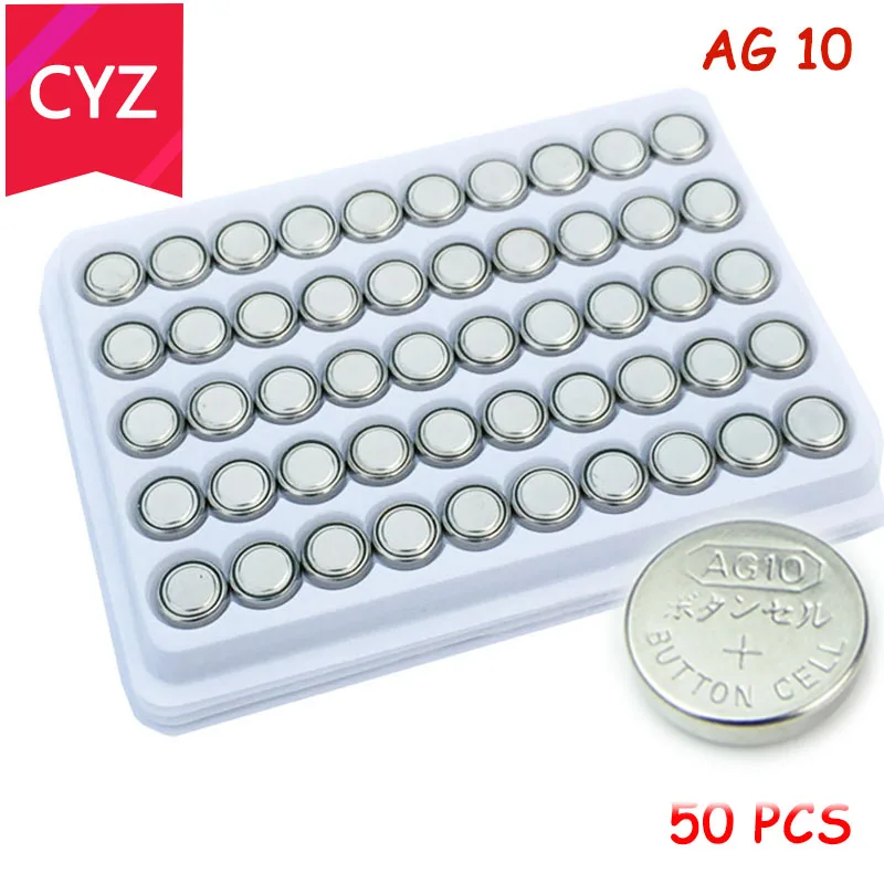 Aliexpress.com : Buy 50PCS lr1130 AG10 battery LR1130 1130 SR1130 389A ...