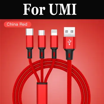 

3 in 1 USB Cable Mobile Phone Type C Charger For UMI London Diamond Diamond X Rome X Max Super Touch Plus Z Pro Z C NOTE