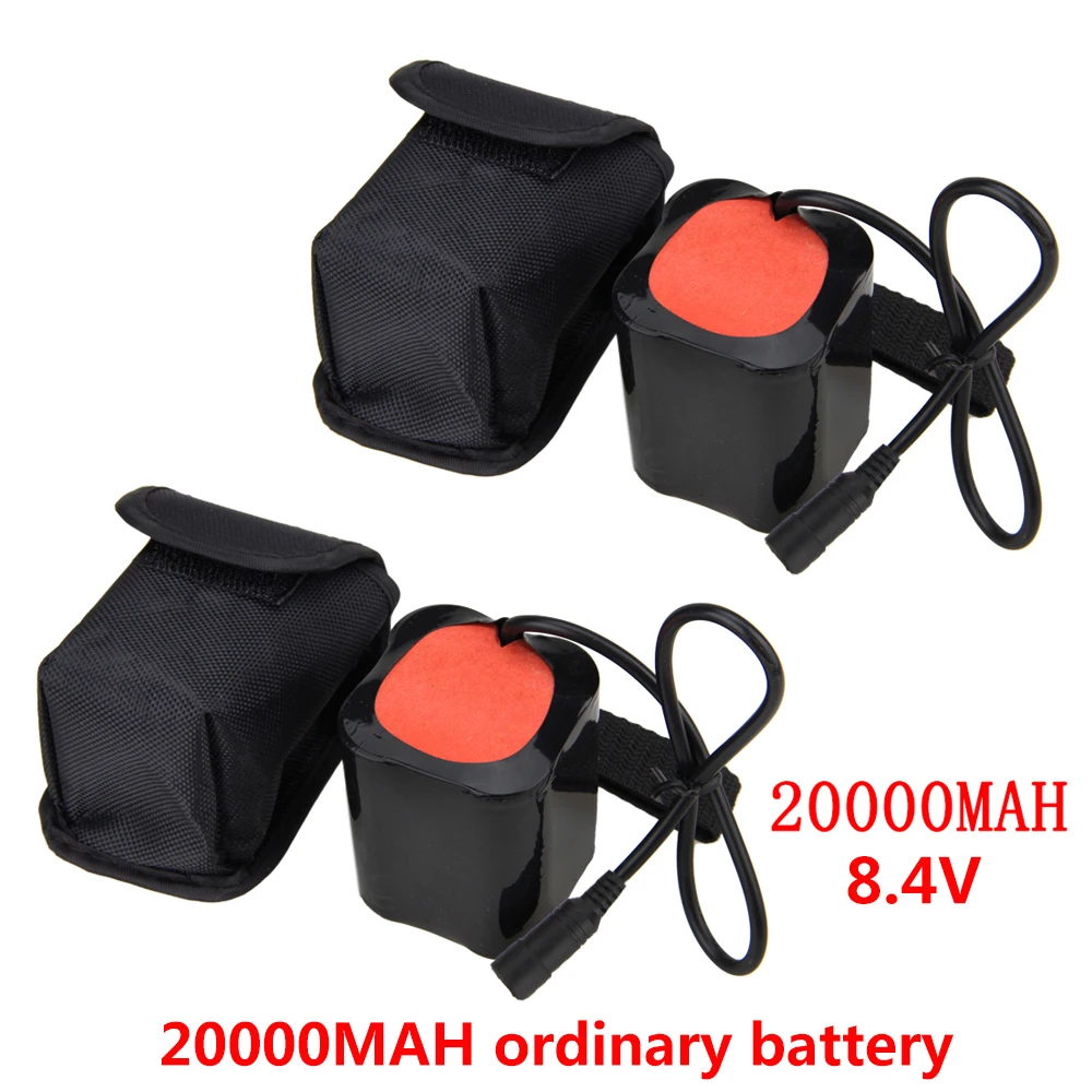Perfect Big Capacity Bike Light Battery Universal Type 8.4v 20000mAh Battery Pack for Bicycle Lamp 3