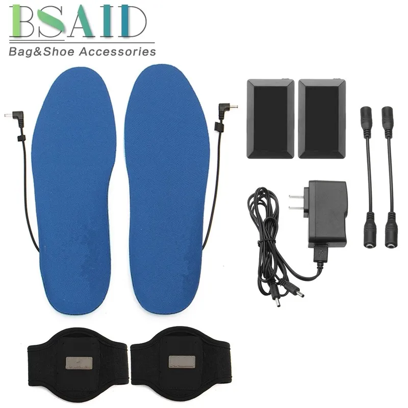 

BSAID USB Electric Heated Shoe Insoles, Women Men Foot Warmer Heater, Battery Warm Heating Winter Insole Feet Pads DIY M/L Mat