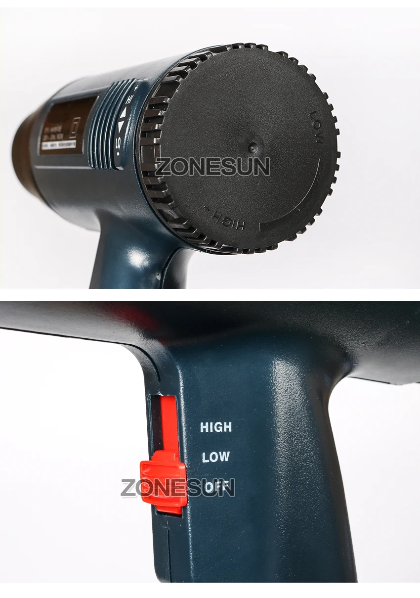ZONESUN POWERTEC 2000 Вт Регулируемая температура Электрический Тепловая пушка