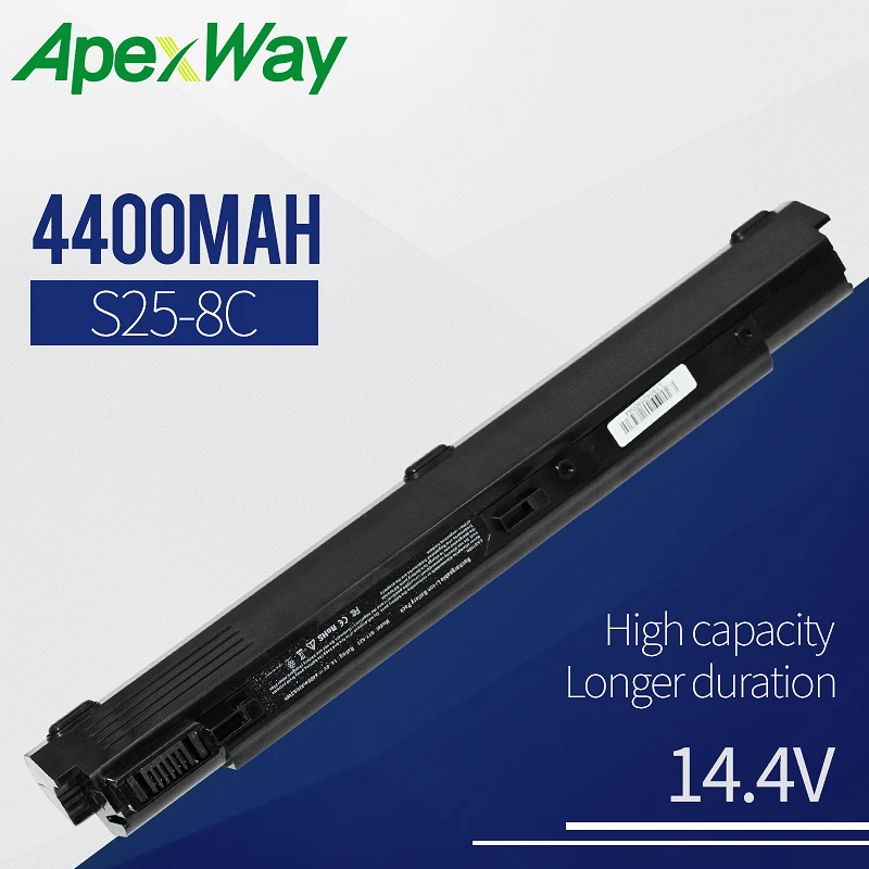 

Apexway 14.4V Laptop Battery BTY-S25 BTY-S27 BTY-S28 MS1006 MS1012 MS1013 MS1057 MS1058 For MSI MEDION Akoya S2210 S2211 SAM2000