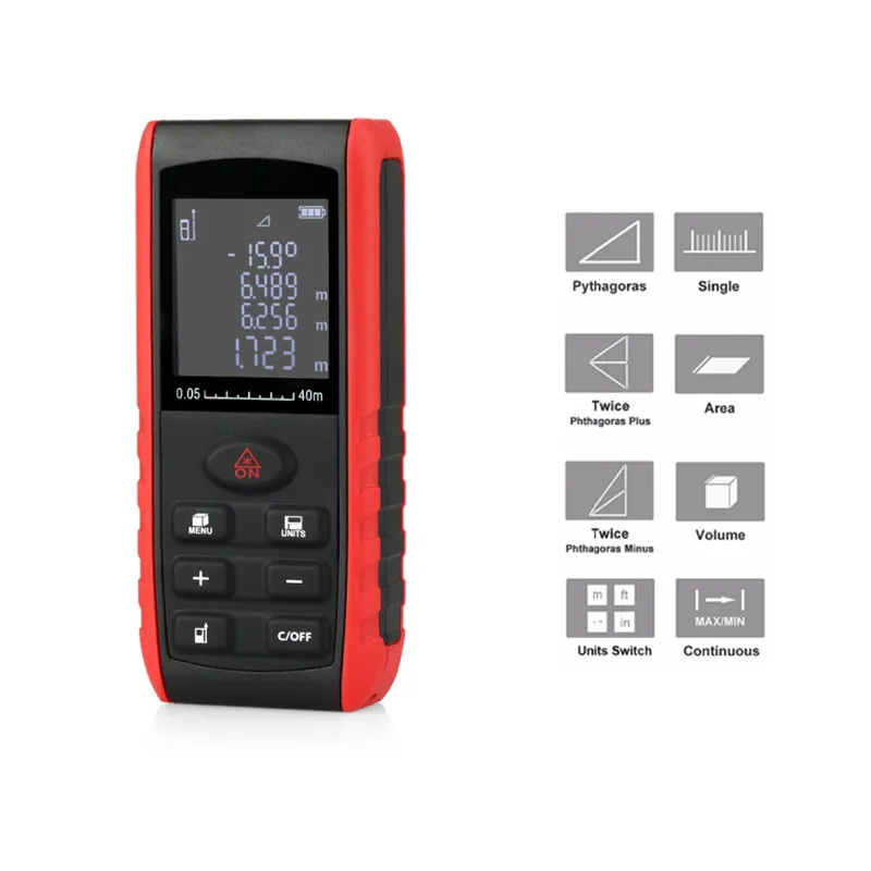 

KXL - E40 Handheld Laser Rangefinder Distance Meter 40m Smart Accurate Distance Measured Instrument Easy Operation Manual Tools