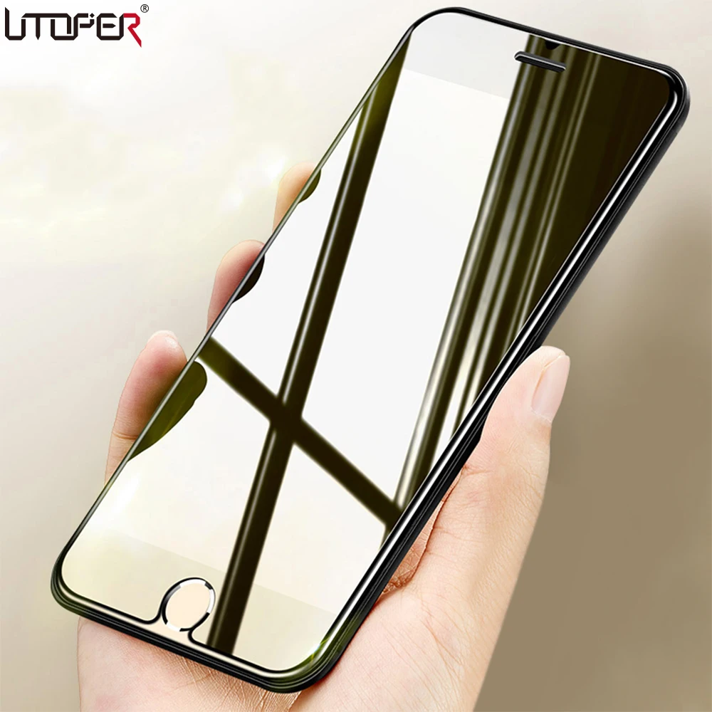 

UTOPER 2PC 2.5D Premium Tempered Glass For iPhone 7 Glass Screen Protector For iPhone X Glass For iPhone 8 6 6s Plus 5s SE Film