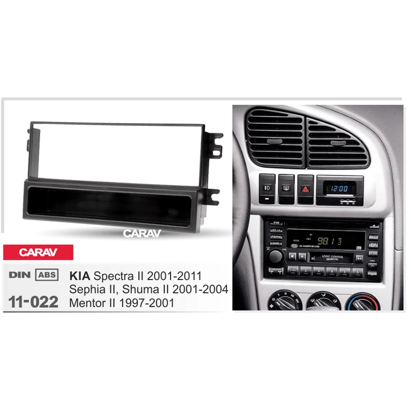 Carav 11-729 Car Stereo Radio installation frame 1 Din in Dash Facia Fascia Kit for CHANA Taurustar 2010-2014; Star 7 2014-2015 with 18253mm 