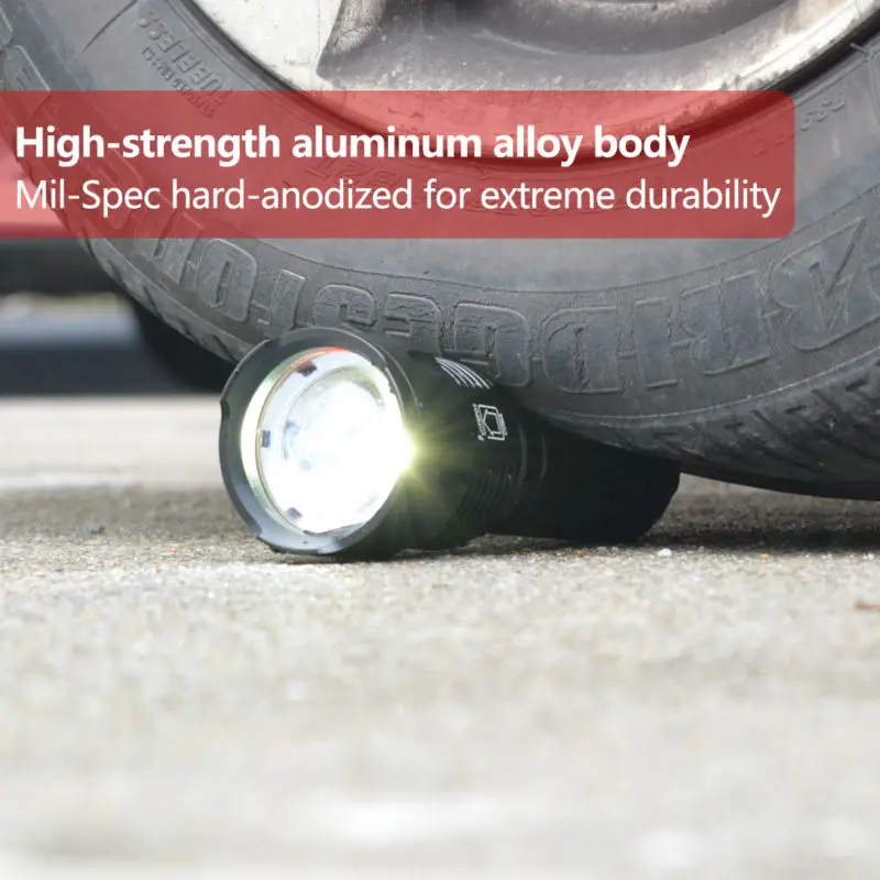 SHENYU Powerful Tactical LED Flashlight CREE XML-T6 Zoomable Waterproof Torch for 26650 Rechargeable or AA Battery