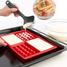 Практические прочный антипригарным силиконовая, для вафель пресс-форм Кухня жаропрочная посуда формы для пирогов, принимающих для печь высокой температуры выпечки инструменты