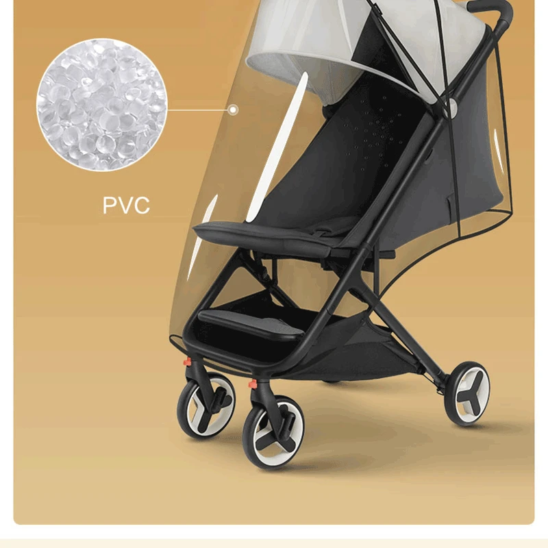 Mitu Folding Baby Trolley Special Armrest Mosquito Net Rain Cover Storge Bag Infants Pushchair Insect Net Crib Netting