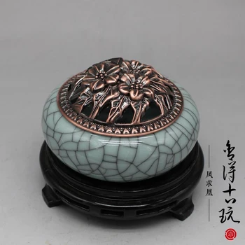 

Chinese old Cracked glaze porcelain Aroma Burner