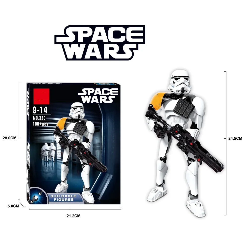 

Star Wars Stormtrooper Commander Model Building Blocks Compatible with Legoe Starwars Action Figure Buildable Toys For Children