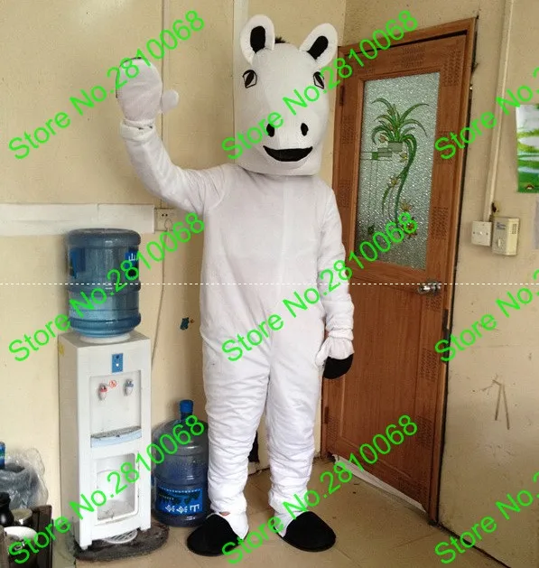 Syflyno Can be washed with water EVA Material White Horse Mascot Costumes Movie props show cartoon Apparel Cosplay 470 | Тематическая