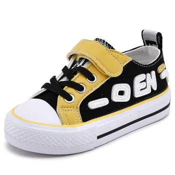 

Children's Shoes for Girls 2019 New Spring Canvas Kids Sneakers Patchwork Baby Toddler Shoes Candy Color Footwear for Children