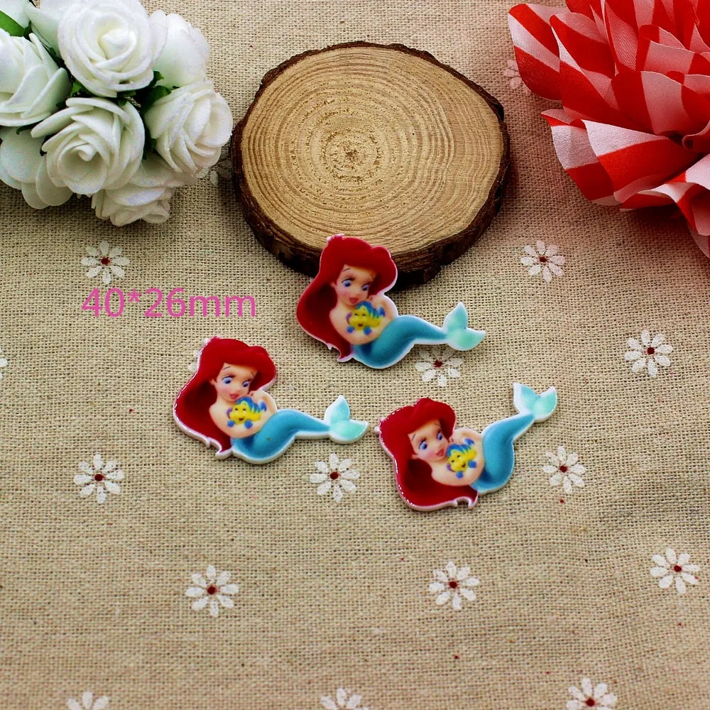

50pcs/lot wholesale girl Kawaii Flatback Resin Cabochons, Flat back Planar Resin Cabochon Hair Bow Center/Jewelry DIY