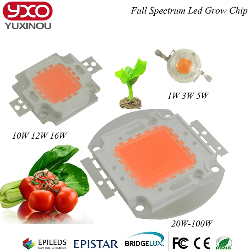 Светодиодный светильник для выращивания, DIY COB полный спектр растительный светильник, 50 Вт светодиодный чип для выращивания+ 50 Драйвер+ объектив+ вентилятор для гидропоники/Теплицы
