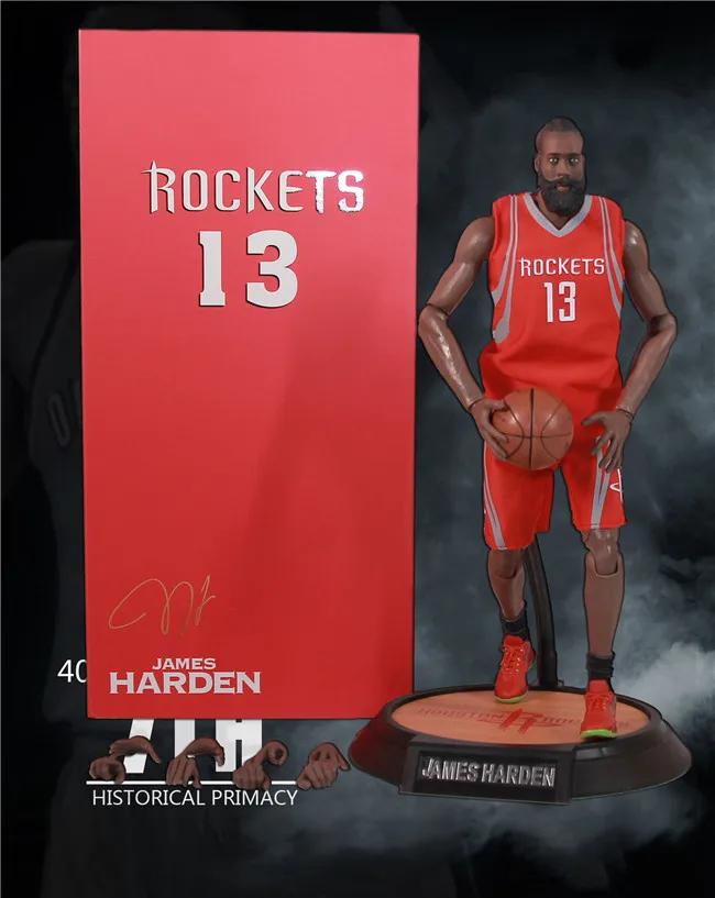 

Basketball Player all star rockets NO.13 james harden joint movable 41cm 1/6 Action Figure Collectible Model toys gifts