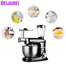 Beijamei миксер для теста разминающий яйца блендер 6.5L кухонный стенд пищевой молочный коктейль/машина для смешивания тортов Мясорубка соковыжималка