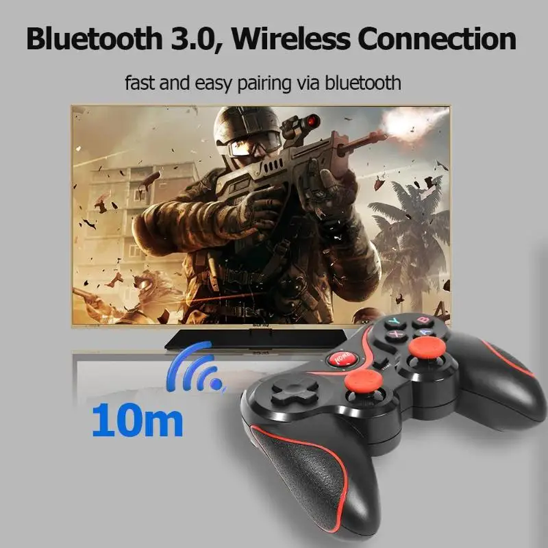 X3 беспроводной джойстик геймпад игровой контроллер bluetooth BT3.0 джойстик для мобильного телефона для планшета телевизора держатель коробки