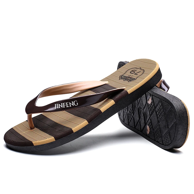 

Summer Slippers Men Non-slip Cool Flip-Flops Breathable Thick-soled Sandals Slippers Toe Sandals men shoes