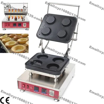 

Free Shipping Commercial Nonstick 110v 220v Electric 4pcs Tartlet Pie Pastry Shell Machine Maker Baker with Changable Mold Plate