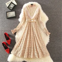 2018-Autumn-Winter-Cute-Korean-Turtleneck-Lace-Dress-Girls-Spring-Long-Sleeve-Belt-Waist-Princess-Dress.jpg_200x200