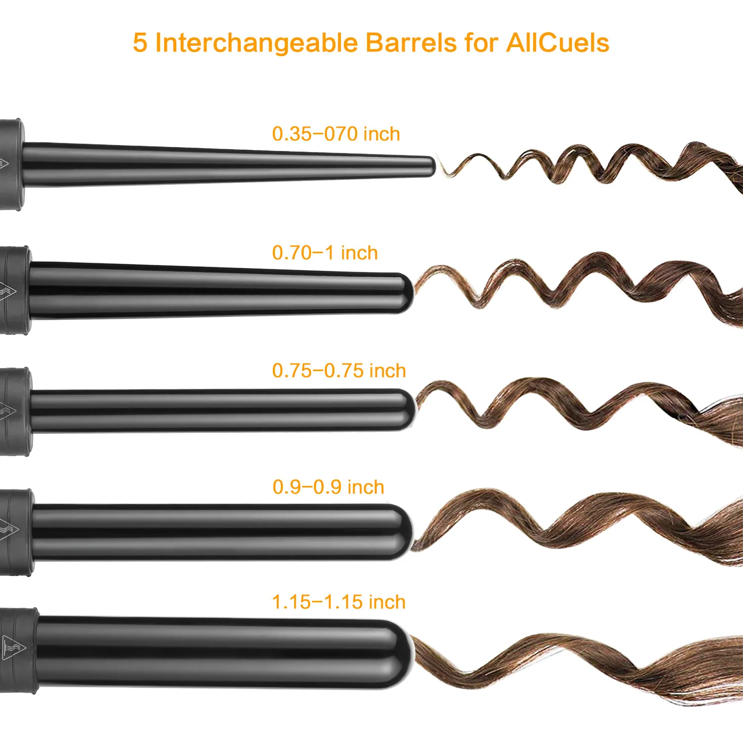 Profissional cabelo elétrico curling ferro ondulação do