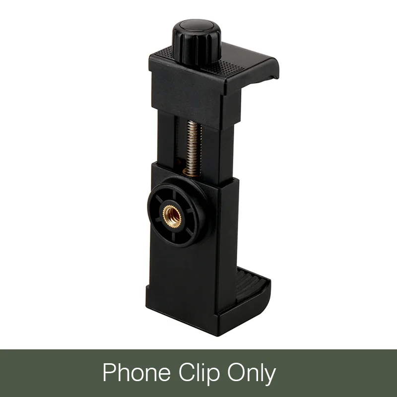Телефон штатив крепление сотовый телефон клипер вертикальный кронштейн-зажим для смартфона держатель 360 адаптер для iPhone X 8 7 Plus samsung S8 S9 - Цвет: Phone clip only