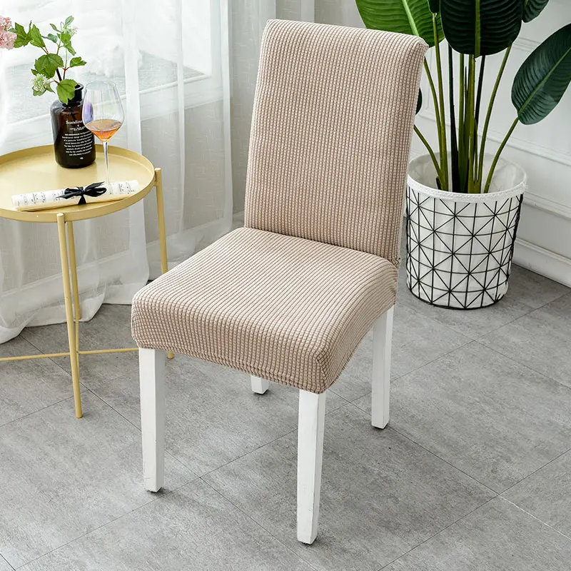 

4pcs Solid Colors Flexible Stretch Spandex Chair Cover For Wedding Elastic Multifunctional Dining Furniture Covers Home Decor