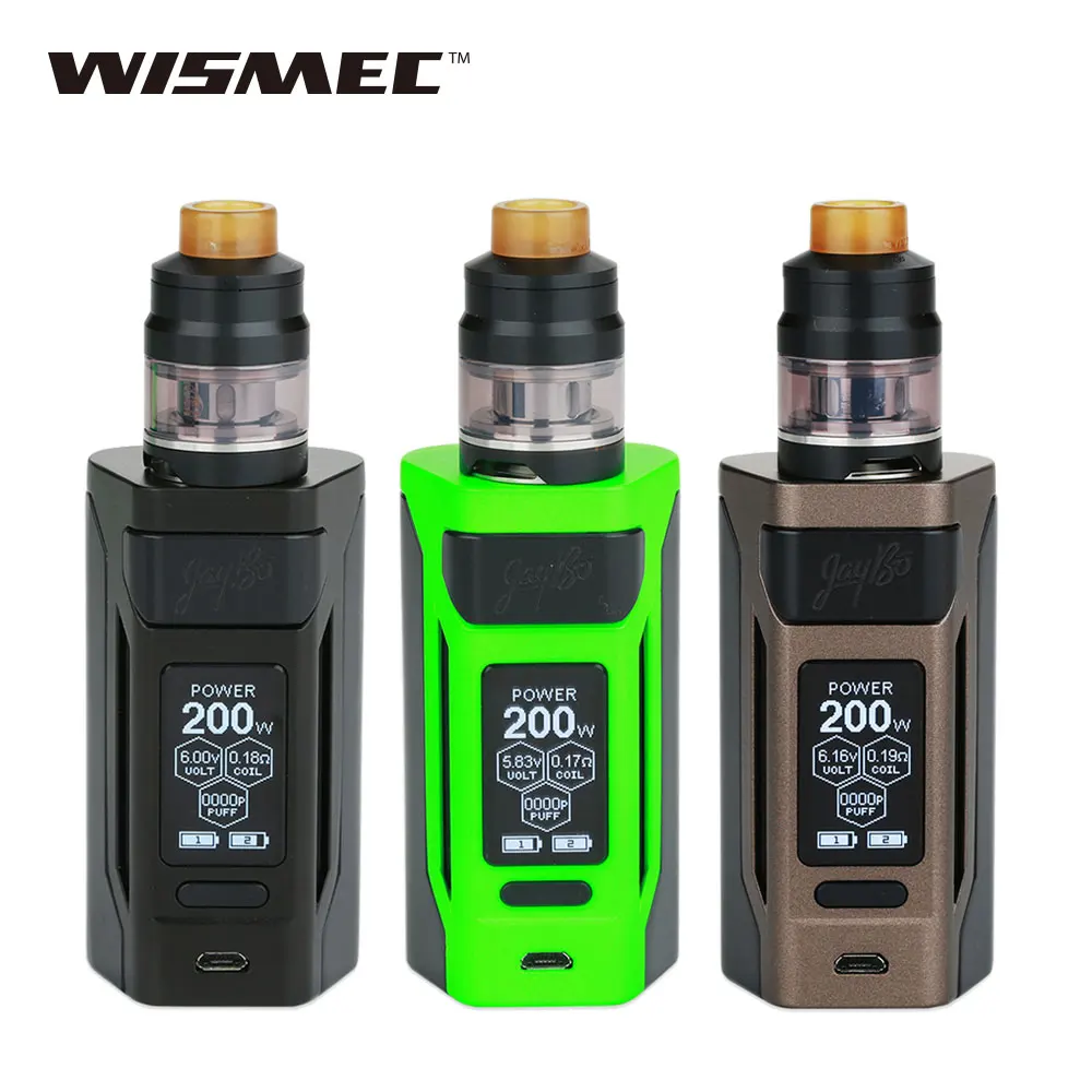 

100% Original WISMEC Reuleaux RX2 Kit with 2ml/4ml Gnome Tank Max 200W Output No 20700 Battery Ecig Vape Kit Vs Reuleaux RX GEN3