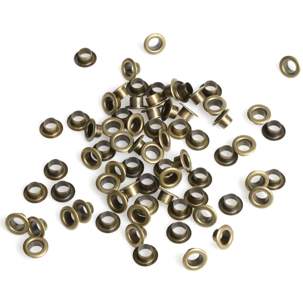 

100pcs Antique Bronze Scrapbook Eyelets Inner 5mm Metal eyelets For Scrapbooking embelishment garment clothes eyelets Sewing