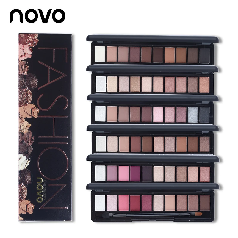 NOVO Beauty Cosmetics, 10 видов цветов, матовая палитра теней для век, палитра теней для век, водостойкие