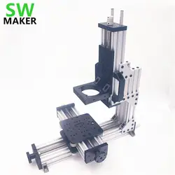 Swmaker ЧПУ Micro Мельница minimill механические Комплект 3 оси Модульная Машина (NEMA 23 двигателя) не собрать