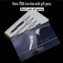 High Quality Metal 3 in 1 Fountain Pen Roller Pen With Gift Box 0 5 1