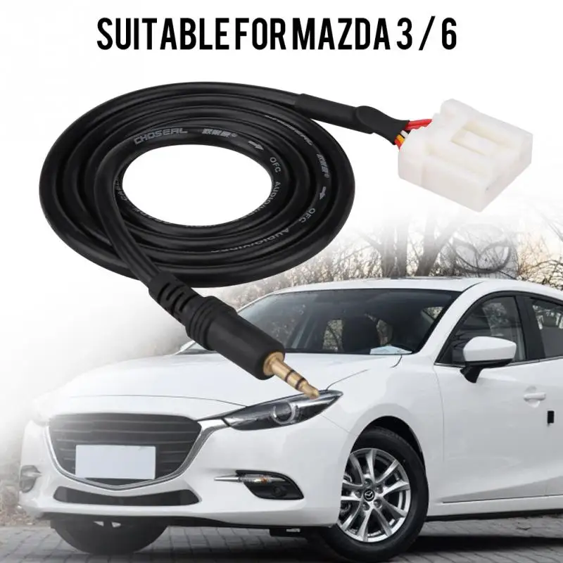 

MP3 Player Cellphone Input Adapter Cable 3.5MM AUX Audio Input Radio for Mazda 3/6