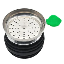 Кальян с угольным фильтром держатель экрана с силиконовым материалом Apple Leaf Shaped Handle Narguile табак аксессуары для чаши гаджет