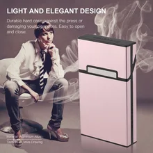 

Light weight Aluminium Alloy Wire Drawing Cigar Cigarette Case Tobacco Holder Mini Box Storage Container Smoking Accessories
