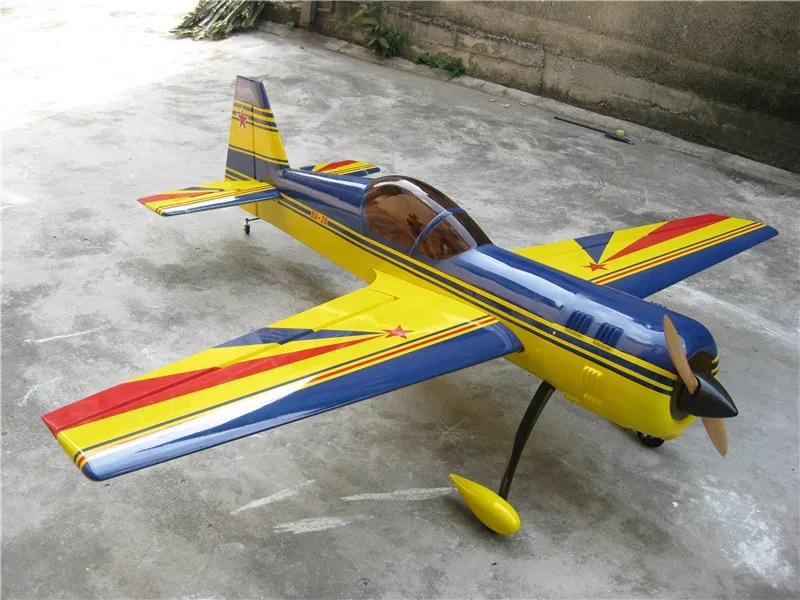 Дерево RC Fixed Wing самолет с газовым двигателем 88.9in/2260mm SU 26 50cc 3D воздушная деревянная