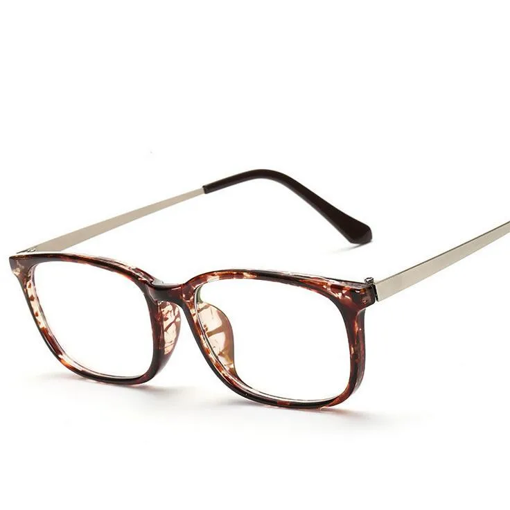 Vintage Eyeglasses Frame Square Optical Frame Fashion Women Men Myopia
