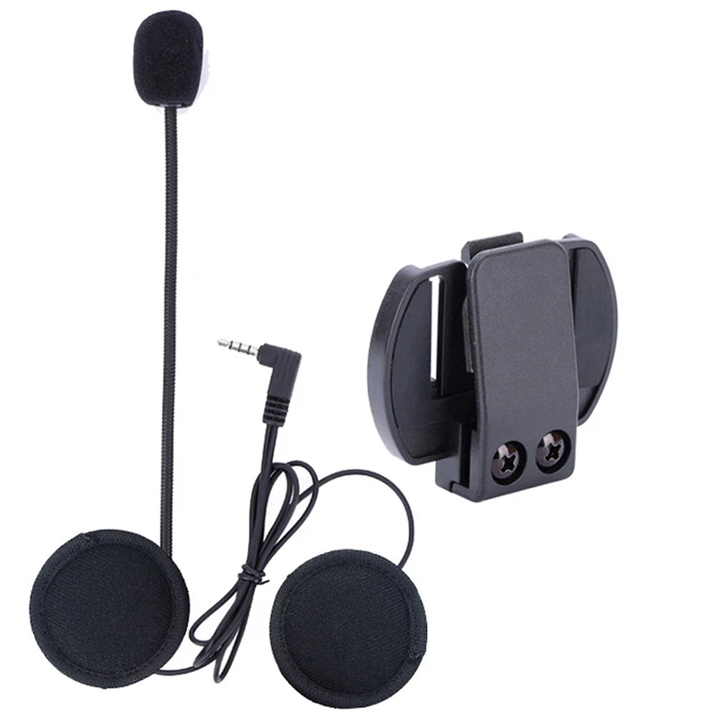 Wired Headset MicSpeaker for V4V6 Motorcycle Bluetooth Helmet Intercom with Clip Intercomunicador Moto Accessories (9)