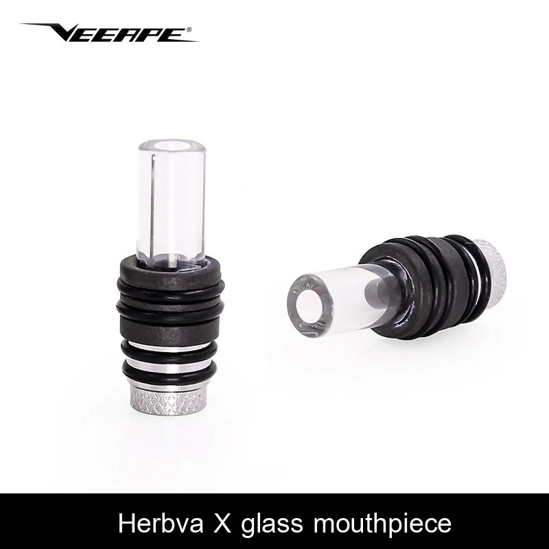 Original veeape Herbva X glass mouthpiece replacement drip tip for