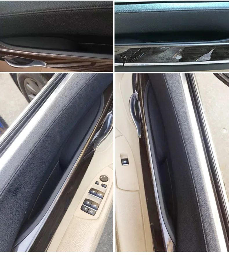 Автомобиль ручки для межкомнатных дверей для BMW f01 f02 7 серии Задний Передний левый и правый внутренние двери панелей, ручек бар тянуть Перевозчик накладка