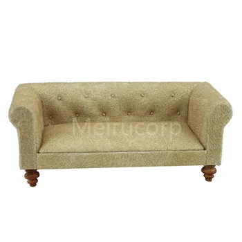 

1/12 scale Dollhouse miniature furniture Handmade Soft Fabric Sofa