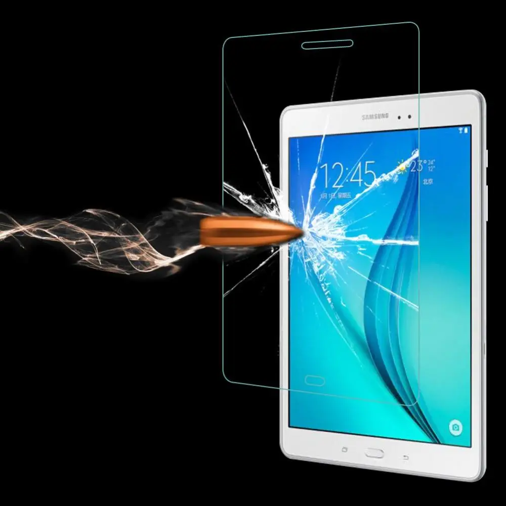 50 шт. 9 H закаленное Стекло Экран протектор Плёнки для Samsung Galaxy Tab A 8.0 t350 t351 T355 +