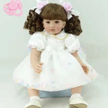 60 см Мягкая силиконовая виниловая кукла-Реборн, игрушки, милые реалистичные мягкие игрушки, игрушки для детей