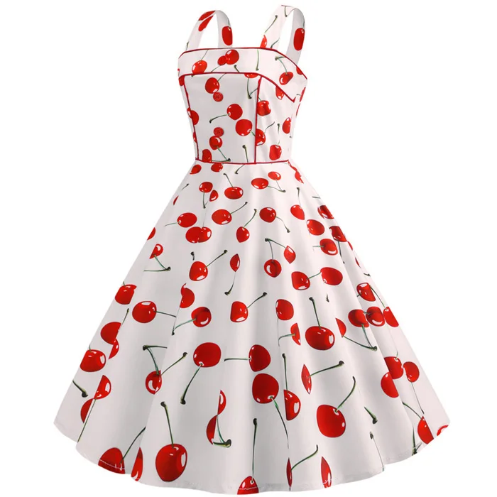 YEMELI Dress, Women Summer Dresses Party Work Wear Dress White Polka Dot  (Color : Red, Size : M) : Buy Online at Best Price in KSA - Souq is now  : Fashion