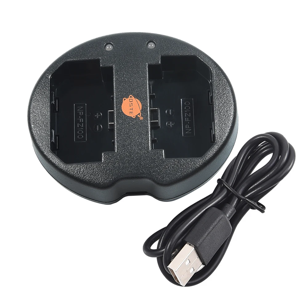 

DSTE 6pcs UDC167A Dual USB Charger for Sony NP-FZ100 Li-ion Battery