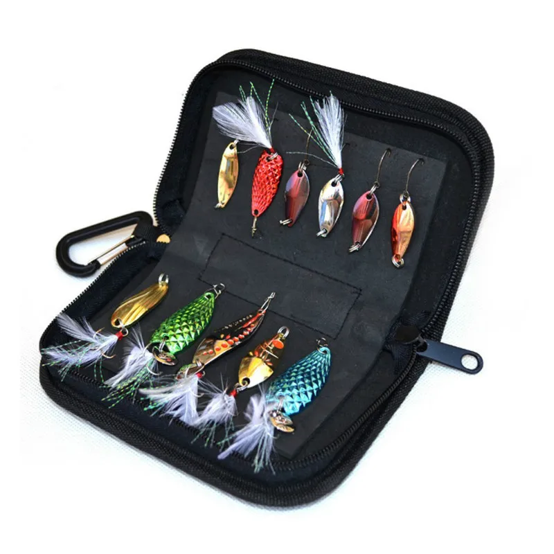2Loyers Lure Bag Black 15cm*9cm*3cm Waterproof Fishing Lure Tackle Bag
